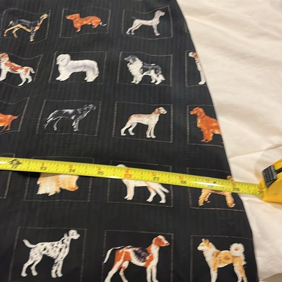Tori Richard’s size M 100% silk dress with dogs - Picture 12 of 13